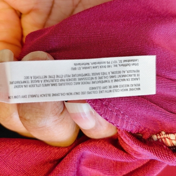 Intimately Free People Metallic Burgundy Turnt Thong Bodysuit Sz S - Picture 8 of 9